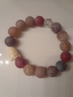 Buddha Red Stones Custom Bracelet