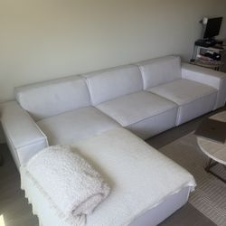 Modway All White Couch