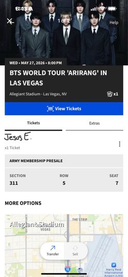 BTS TICKETS