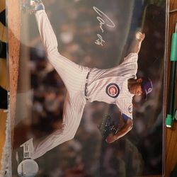 chicago cubs autographed photo 8x10