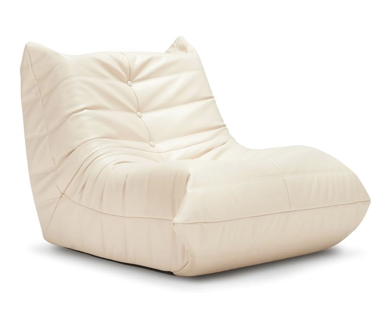Giant Bean Bag Sofa Memory Foam Chair - Beige, BRAND NEW