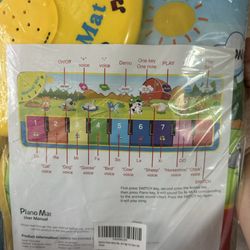 Musical Mats Musical Toys Child Floor Piano Keyboard Mat Carpet Animal Blanket Touch Playmat Early Education Toys for Baby Girls