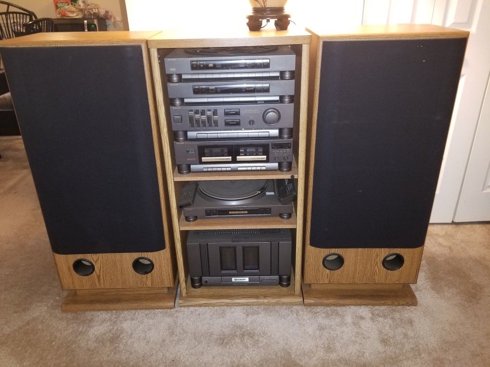 Sharp stereo and speakers