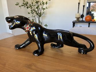 Mid Century Black Panther Planter