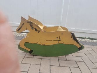 Vintage Happy Land Rocking Horse