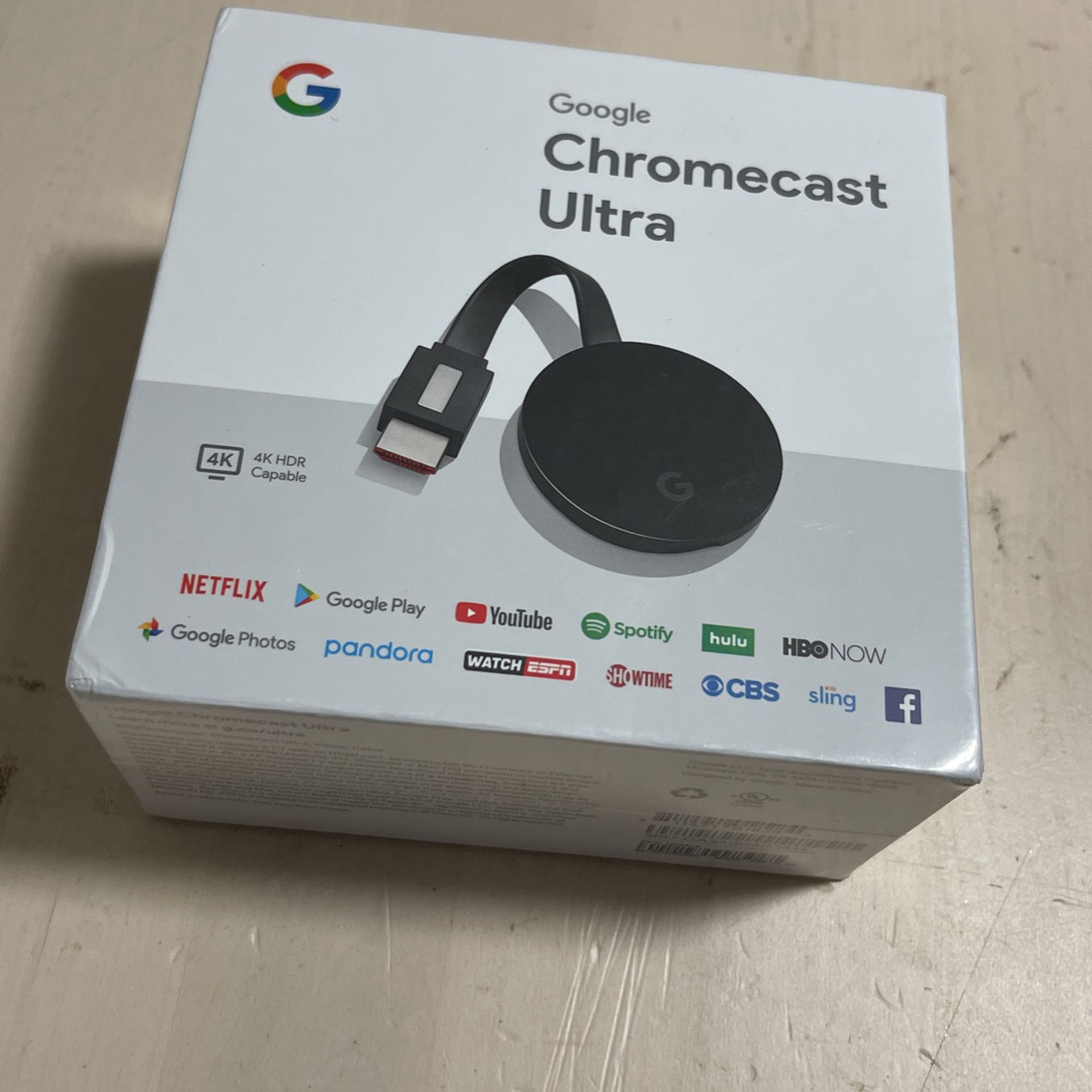 masse Politibetjent dybtgående Google - Chromecast Ultra 4K Streaming Media Player - Black for Sale in  Portland, OR - OfferUp
