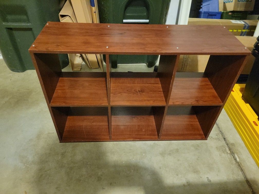 Storage Unit Minor Scratches Inside Squares Brown 36" X 12" X 24"