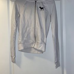 Victoria Secret PINK White Hoodie XS