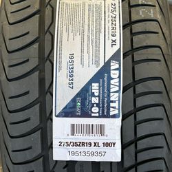 ADVANTA HPZ01 275/35ZR19 $110 NEW 40K WARRANTY 275/35/19 ALL SEASON 275/35ZR/19 TIRES 275/35R/19 ULTRA HIGH PERFORMANCE