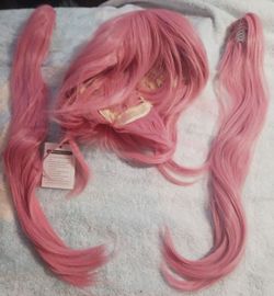 Anime wig w/2pc ponytail clips