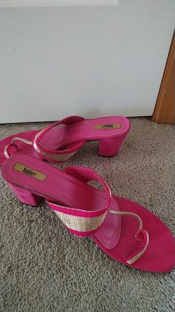 pink suede bling shoes heels indian shoes party wear block heels size 9