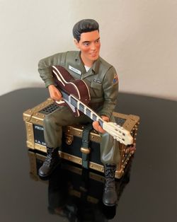 Elvis Presley U.S. Army Figurine with Guitar