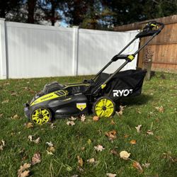 Ryobi battery operated lawn mower