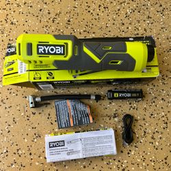 RYOBI USB Lithium Cordless Bike and Ball Pump Inflator Kit with 2.0 Ah USB Lithium Battery and Charging Cable