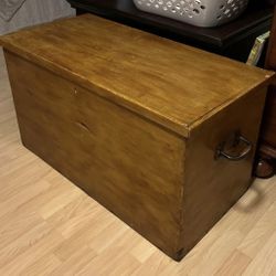 Vintage Wooden chest trunk