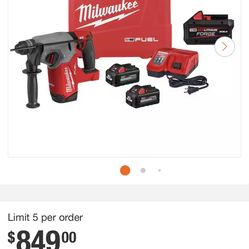 M18 FUEL 1" SDS PLUS ROTARY HAMMER KIT