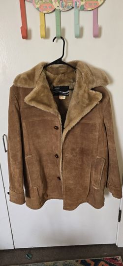 Vintage Suede Leather Coat
