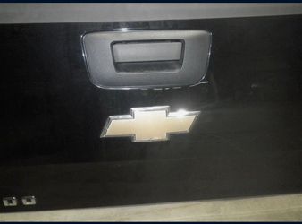 Black chevy silverado tailgate