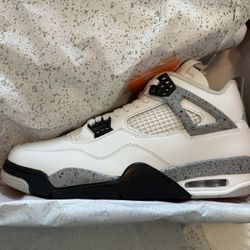 Jordan 4 White Cement 2025 Sz 12