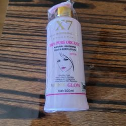 X7 100% Pure Organic Natural Lightening Face & Body Lotion SPF30