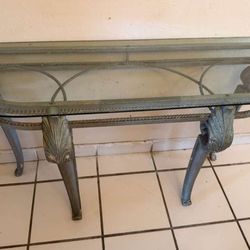 Credenza.  Console table Entry table Metal