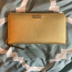 Gold Kate Spade Continental Wallet
