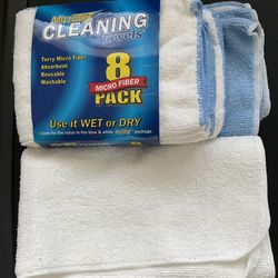 New! 7 Microtex Microfiber Cleaning Towels - Multi-surface - Soft - 