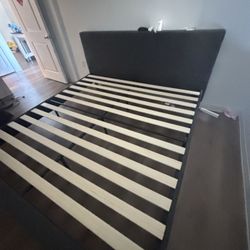 King Size Ikea Bed Frame And Clean Mattress