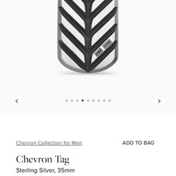 David Yurman Chevron Tag Pendant 35mm 