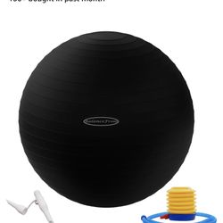 Exercise ball 75-85cm; Anti-Burst and Slip Resistant Exercise Ball Yoga Ball Fitness Ball Birthing Ball with Quick Pump,