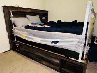 King Bookcase bed frame