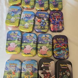 Pokemon mini tins (empty)