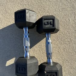 Set Of 10 Lb Dumbbells