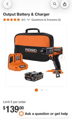 RIDGID Drill Kit with Battery and Charger