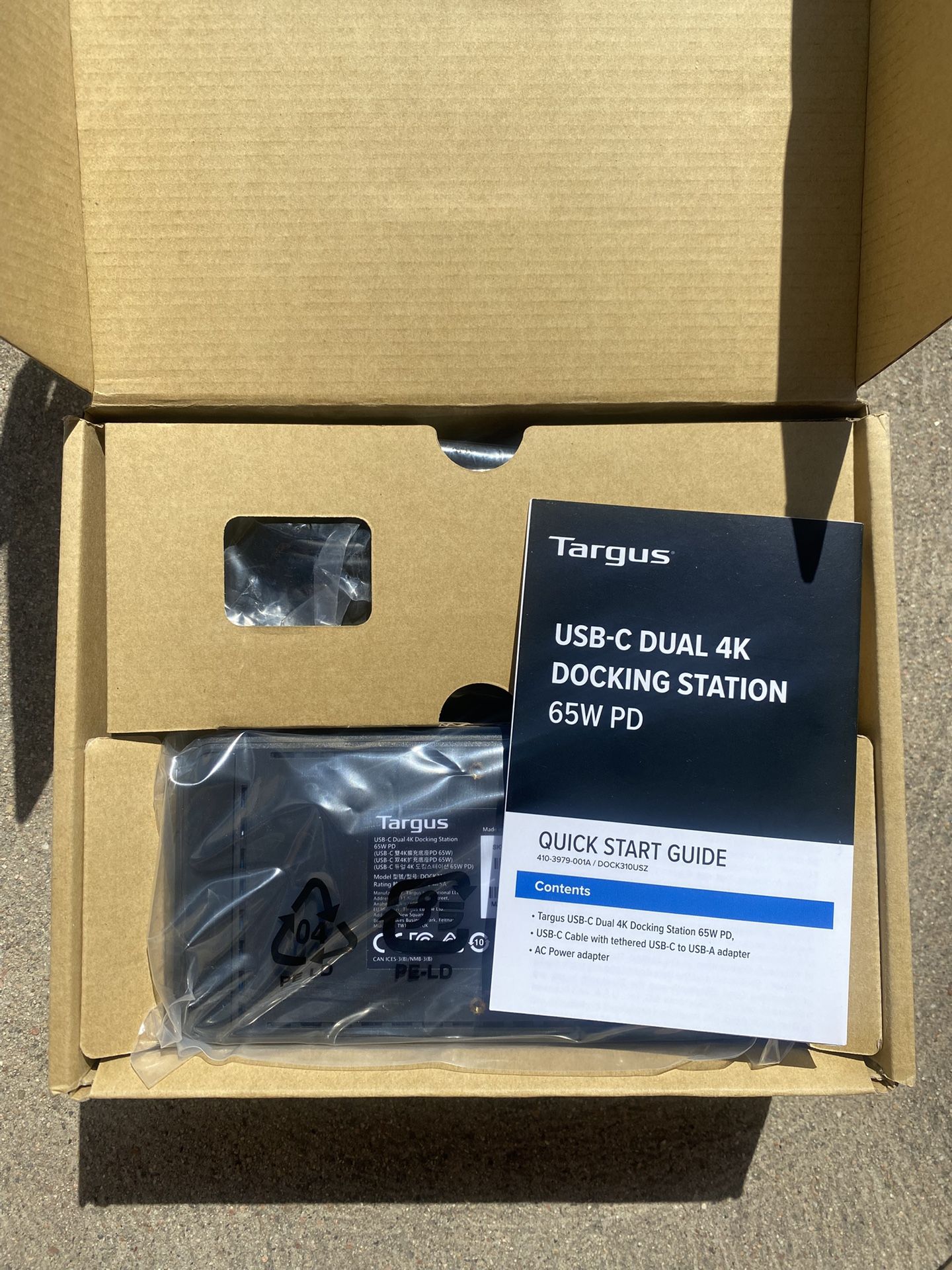 Targus USB-C Dual 4k Docking Station 65W PD