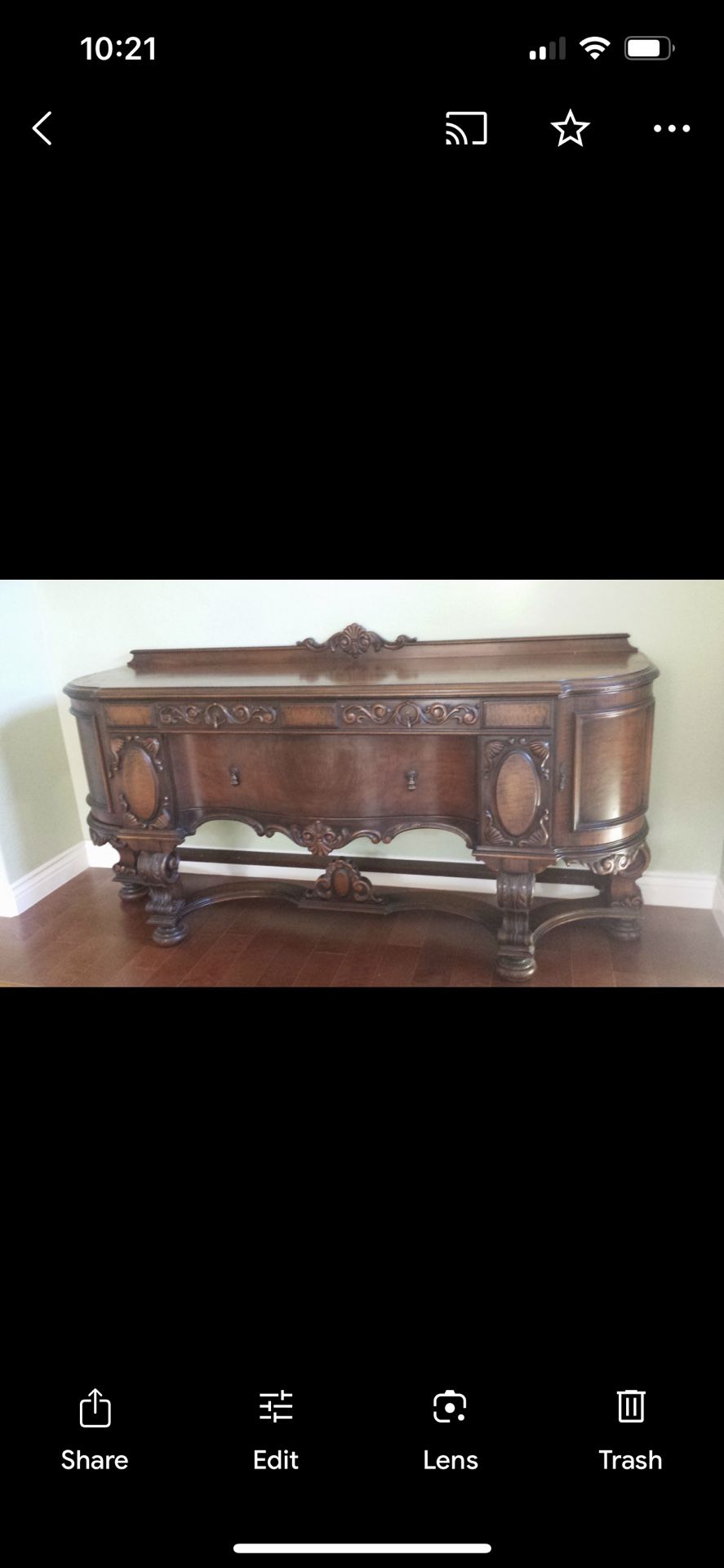 Antique Buffet Table 