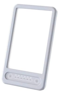 Light Therapy Lamp Full Spectrum - UV Free 10000 Lux LED Therapy Light with Adjustable Brightness and Color | Timer Function | Touch Control | Foldabl