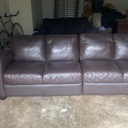 Dark Chocolate Coved Plush Sofa 