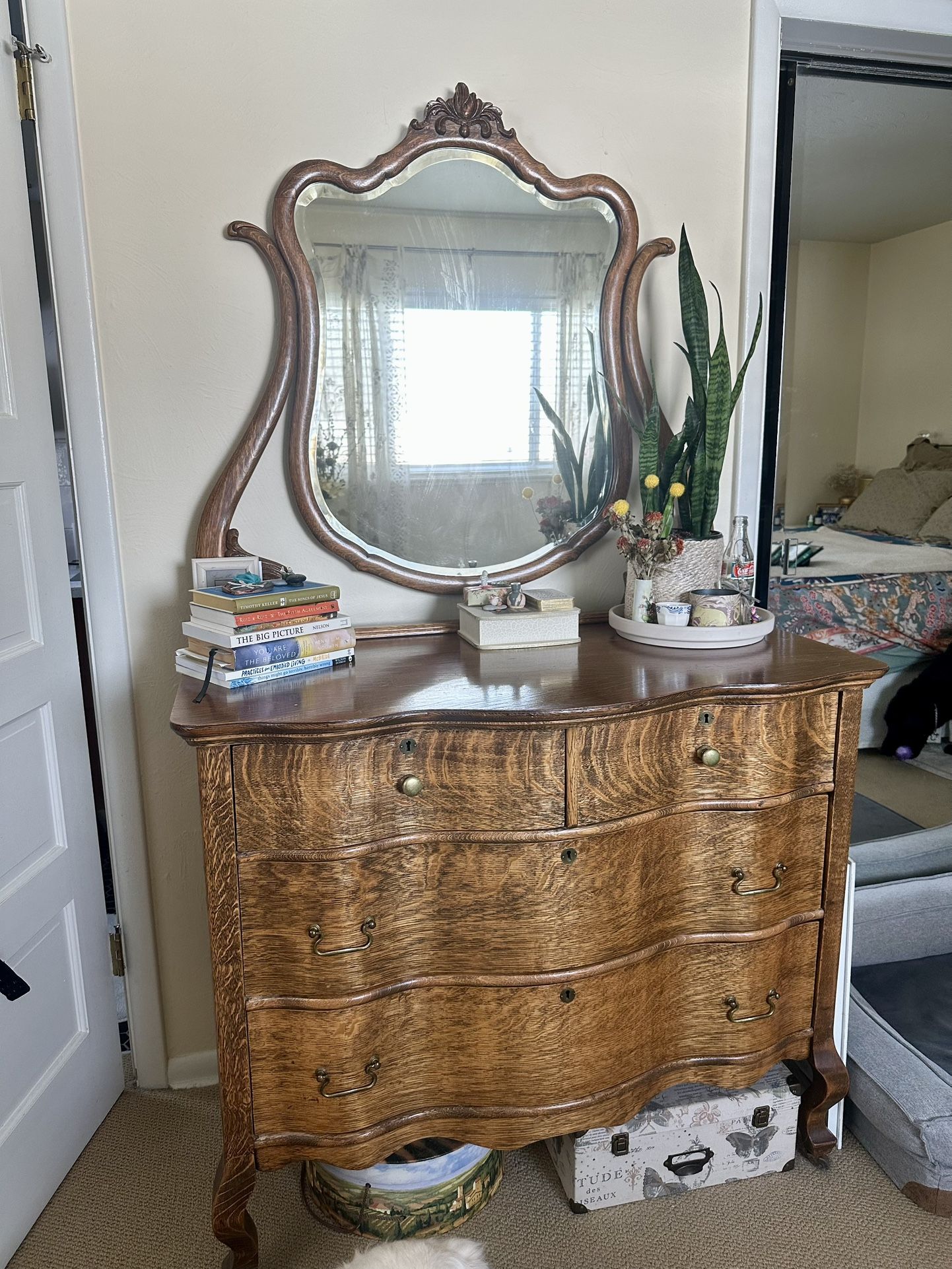 Vintage Dresser with Mirror