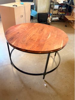 Brown coffee table