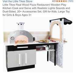 Little Tikes Pizza Oven Stand Restaurant Kids Playset 