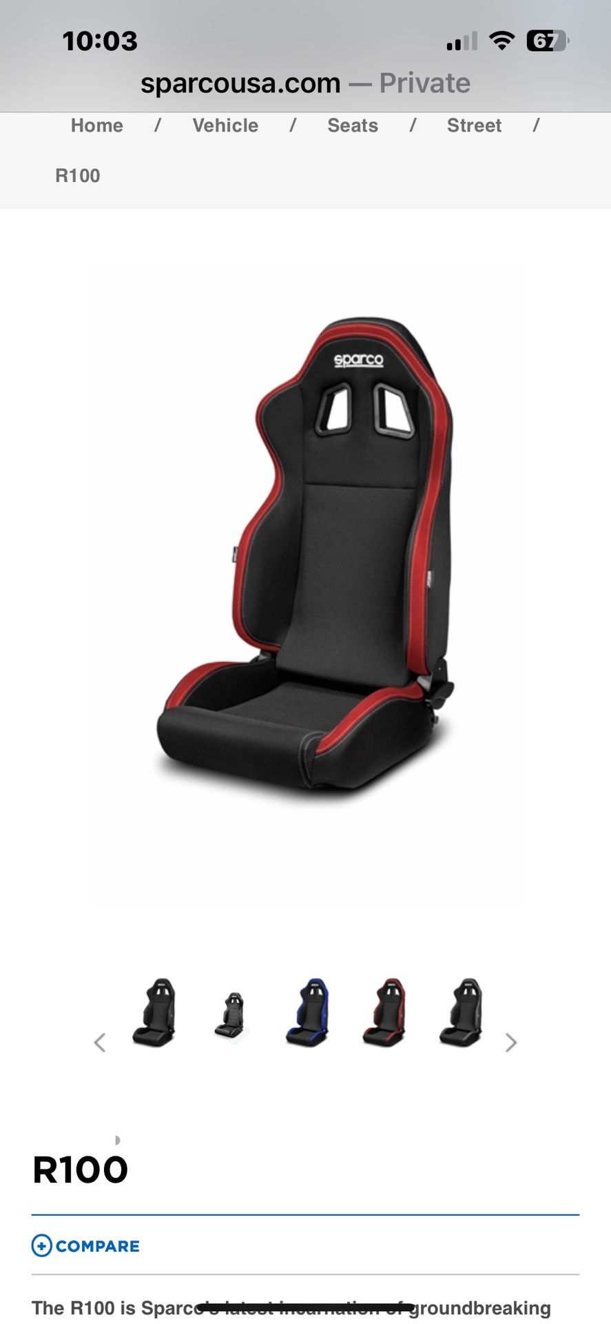 SPARCO RACING SEATS