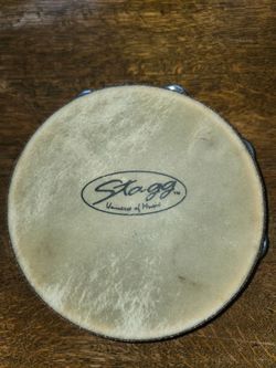 8" Tambourine w/ 2 Double Rows of Jingles