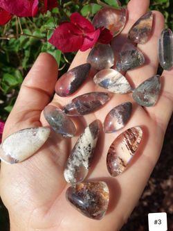 New Natural Garden/Phantom/Ghost/Lodolite Quartz Crystal Stone Healing