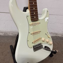 RARE OLYMPIC WHITE Fender Blacktop Stratocaster Upgraded  Tex Mex Pups Jimi Pickguard