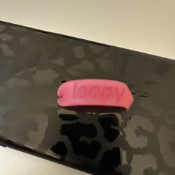 Loopy iPhone Case  X / XS - Black Leopard With Hot Pink Loop
