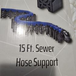 15ft Sidewinder RV Sewer Support, Made from Sturdy Lightweight Plastic, Won't Creep Closed, Holds Hoses in Place-No Need for Straps