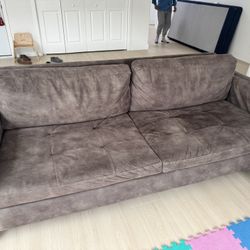 Brown Couch Sofa 