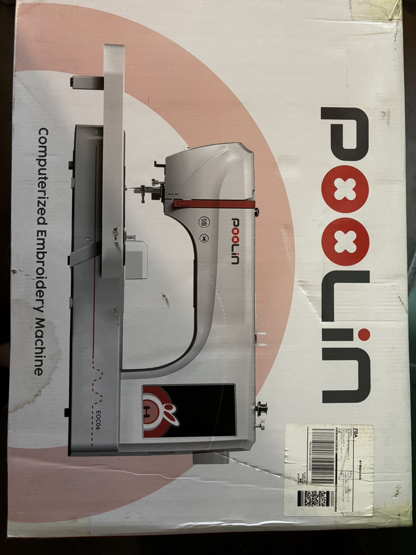 Poolin computerized embroidery machine