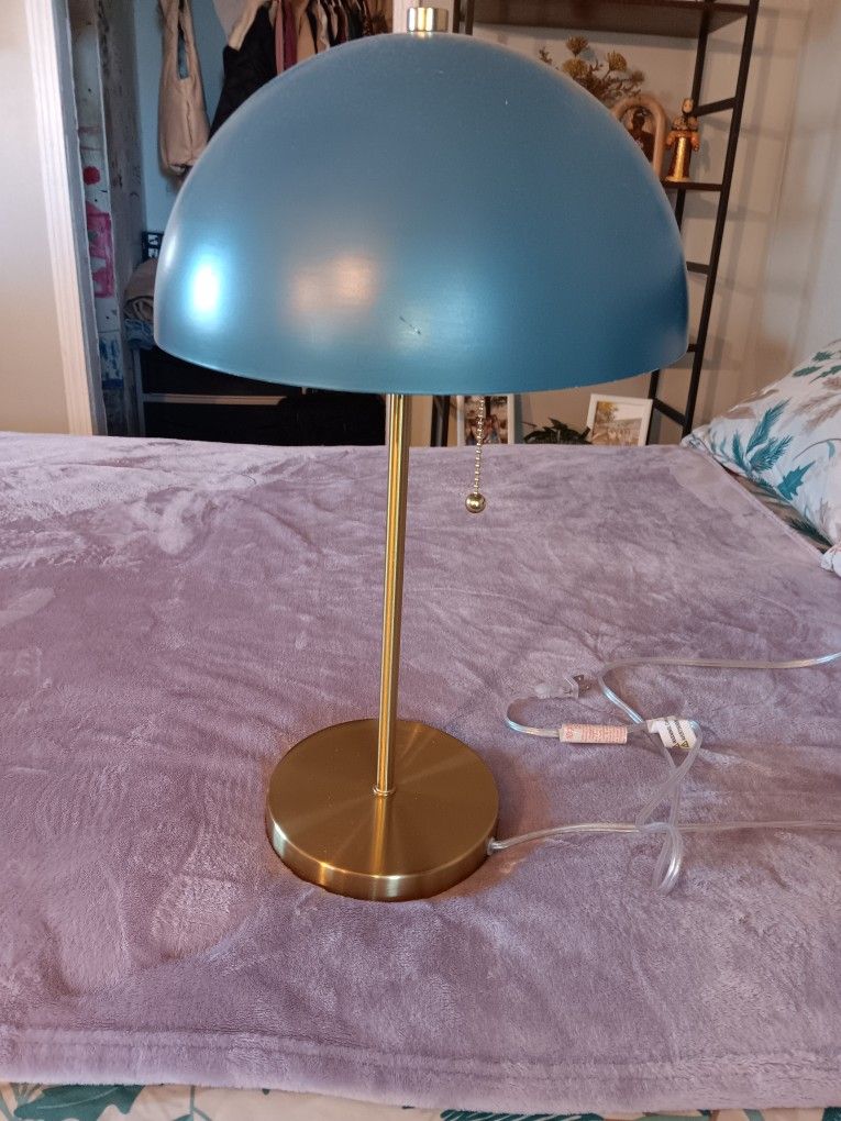 nice Lamp. ....also Sealing This beautiful glass Table. 